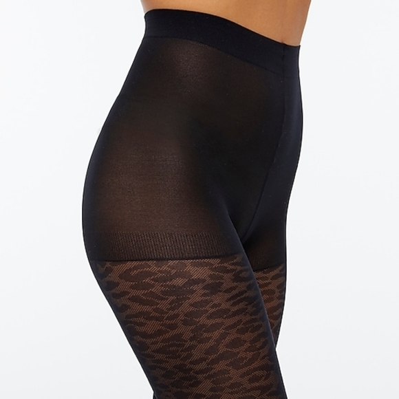 NWT J Crew Leopard Tights - Medium - Picture 1 of 6